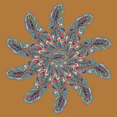 Stil zentangle yeni simetrik mandala doodle ile sanat esin kaynağı oldu. Duvar kağıdı, desen dolgularını, web sayfaları, yüzey dokuları için dekoratif nesne-ebilmek var olmak kullanılmış.