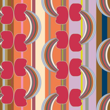 Gökkuşağı seamless modeli. Gökkuşağı Dizayn Tekstil, iç tasarım, keten, vb için. Şirin soyut çocuklar arka plan.