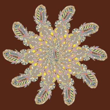 Stil zentangle yeni simetrik mandala doodle ile sanat esin kaynağı oldu. Duvar kağıdı, desen dolgularını, web sayfaları, yüzey dokuları için dekoratif nesne-ebilmek var olmak kullanılmış.