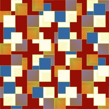 soyut geometrik renkli seamless modeli. vektör çizim