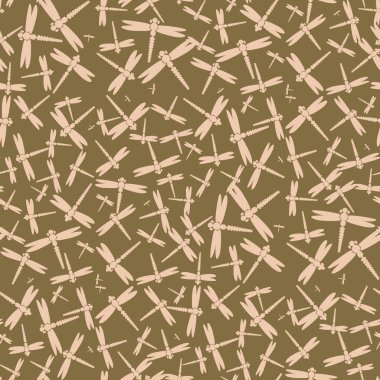 Dekoratif renkli seamless modeli ile şirin yusufçuk