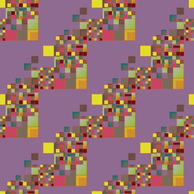 soyut geometrik renkli seamless modeli. vektör çizim