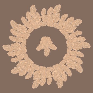 Stil zentangle yeni simetrik mandala doodle ile sanat esin kaynağı oldu. Duvar kağıdı, desen dolgularını, web sayfaları, yüzey dokuları için dekoratif nesne-ebilmek var olmak kullanılmış.