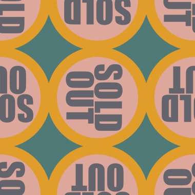 Dikişsiz desen, vektör çizim sattı