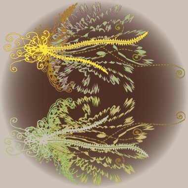 Yeni tasarım çalışmaları için el yapımı doodle ile soyut desen