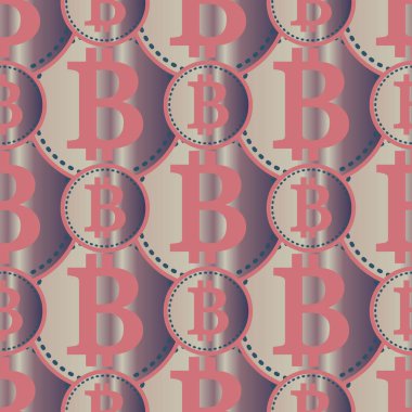 bitcoins parlak parlak pahalı sikkeleri ile Seamless modeli 