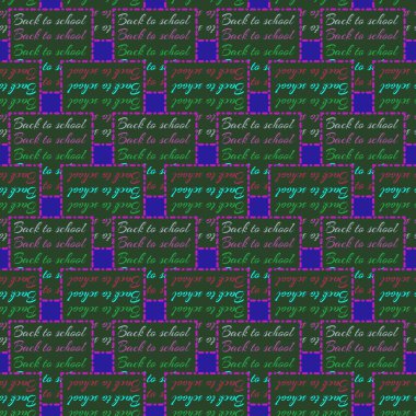Okul hazırlıkları, arka plan için yeni dikişsiz desen. 