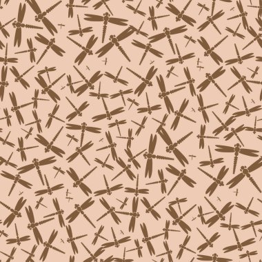 Dekoratif renkli seamless modeli ile şirin yusufçuk