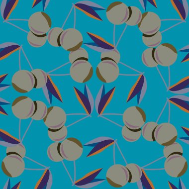 Kiraz için arka plan ile renkli seamless modeli. 