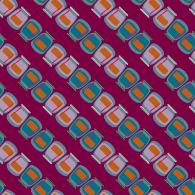 simetrik soyut desen, vektör çizim oluşturma 