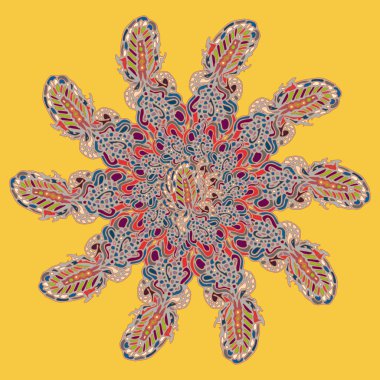 Stil zentangle yeni simetrik mandala doodle ile sanat esin kaynağı oldu. Duvar kağıdı, desen dolgularını, web sayfaları, yüzey dokuları için dekoratif nesne-ebilmek var olmak kullanılmış.