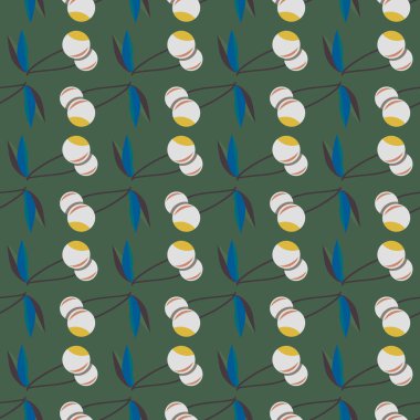 Kiraz, vektör çizim ile vektör seamless modeli 