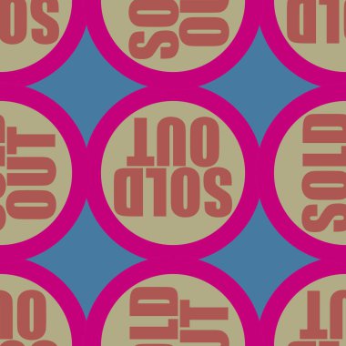 Dikişsiz desen, vektör çizim sattı