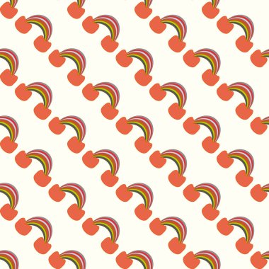 Gökkuşağı seamless modeli. Gökkuşağı Dizayn Tekstil, iç tasarım, keten, vb için. Şirin soyut çocuklar arka plan.