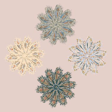 Stil zentangle yeni simetrik mandala doodle ile sanat esin kaynağı oldu. Duvar kağıdı, desen dolgularını, web sayfaları, yüzey dokuları için dekoratif nesne-ebilmek var olmak kullanılmış.