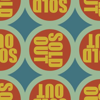 Dikişsiz desen, vektör çizim sattı