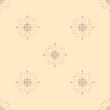 Renkli vintage seamless modeli, vektör çizim 