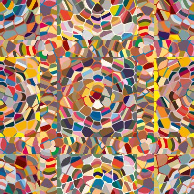 soyut renkli mozaik seamless modeli