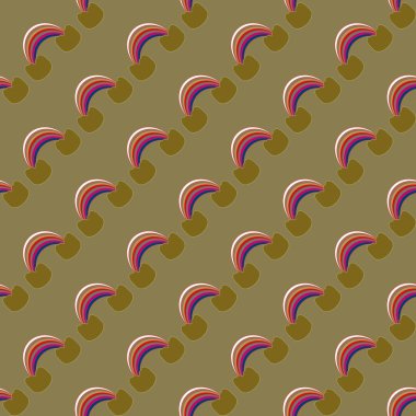 Gökkuşağı seamless modeli. Gökkuşağı Dizayn Tekstil, iç tasarım, keten, vb için. Şirin soyut çocuklar arka plan.