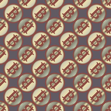 bitcoins parlak parlak pahalı sikkeleri ile Seamless modeli 