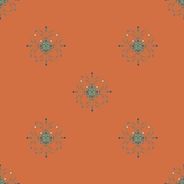 Renkli vintage seamless modeli, vektör çizim 