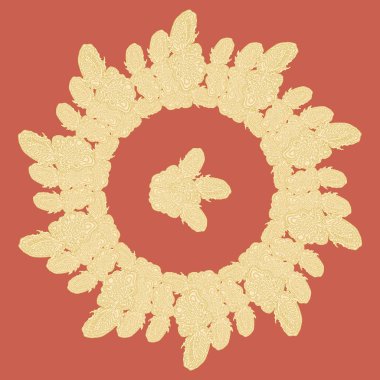 Stil zentangle yeni simetrik mandala doodle ile sanat esin kaynağı oldu. Duvar kağıdı, desen dolgularını, web sayfaları, yüzey dokuları için dekoratif nesne-ebilmek var olmak kullanılmış.