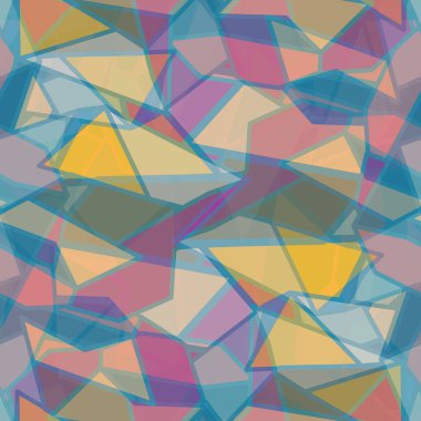 soyut geometrik renkli Dikişsiz desen arka plan için vektör çizim