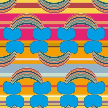 Gökkuşağı seamless modeli. Gökkuşağı Dizayn Tekstil, iç tasarım, keten, vb için. Şirin soyut çocuklar arka plan.