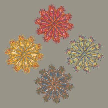 Stil zentangle yeni simetrik mandala doodle ile sanat esin kaynağı oldu. Duvar kağıdı, desen dolgularını, web sayfaları, yüzey dokuları için dekoratif nesne-ebilmek var olmak kullanılmış.