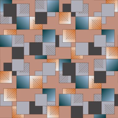 soyut geometrik renkli seamless modeli. vektör çizim