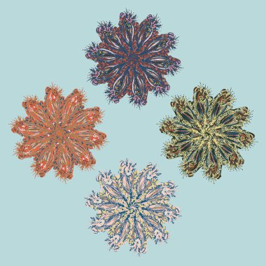 Stil zentangle yeni simetrik mandala doodle ile sanat esin kaynağı oldu. Duvar kağıdı, desen dolgularını, web sayfaları, yüzey dokuları için dekoratif nesne-ebilmek var olmak kullanılmış.