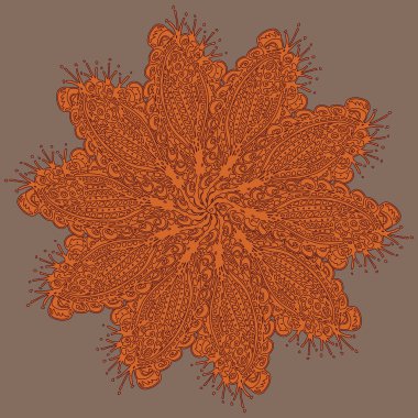 Stil zentangle yeni simetrik mandala doodle ile sanat esin kaynağı oldu. Duvar kağıdı, desen dolgularını, web sayfaları, yüzey dokuları için dekoratif nesne-ebilmek var olmak kullanılmış.