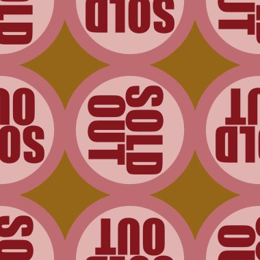 Dikişsiz desen, vektör çizim sattı