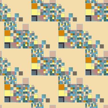 soyut geometrik renkli seamless modeli. vektör çizim