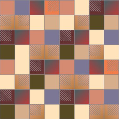 soyut geometrik renkli seamless modeli. vektör çizim