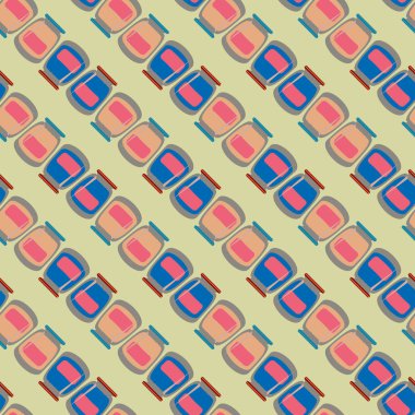 simetrik soyut desen, vektör çizim oluşturma 