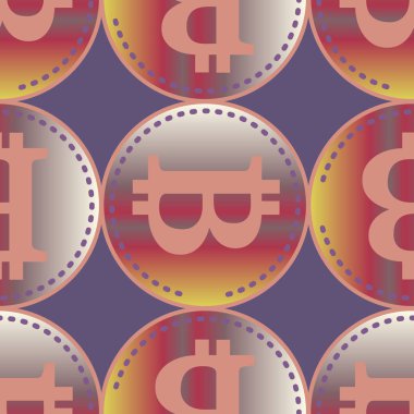 bitcoins parlak parlak pahalı sikkeleri ile Seamless modeli 