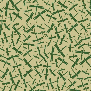 Dekoratif renkli seamless modeli ile şirin yusufçuk