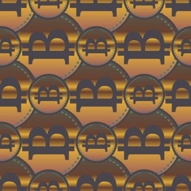 bitcoins parlak parlak pahalı sikkeleri ile Seamless modeli 