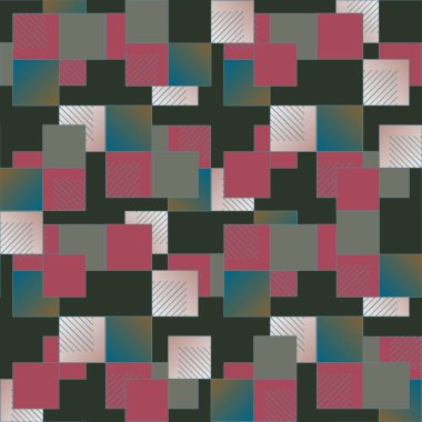 soyut geometrik renkli seamless modeli. vektör çizim