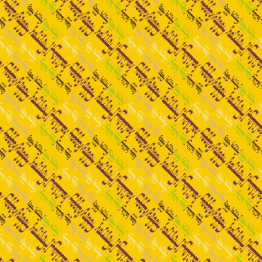 Arapça mutlu tatil çok renkli seamless modeli