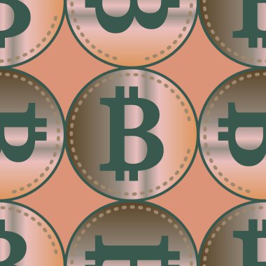 bitcoins parlak parlak pahalı sikkeleri ile Seamless modeli 