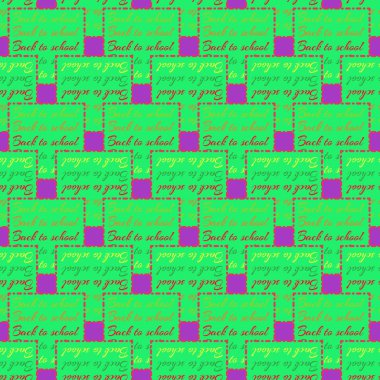 Okul hazırlıkları, arka plan için yeni dikişsiz desen. 