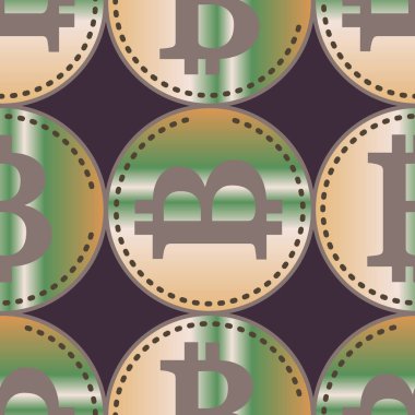 bitcoins parlak parlak pahalı sikkeleri ile Seamless modeli 