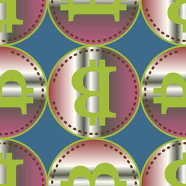 bitcoins parlak parlak pahalı sikkeleri ile Seamless modeli 