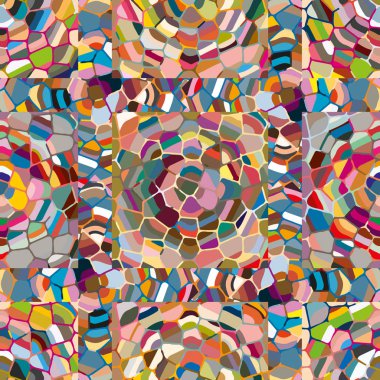 soyut renkli mozaik seamless modeli