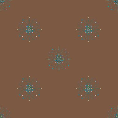 Renkli vintage seamless modeli, vektör çizim 