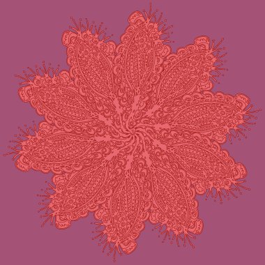 Stil zentangle yeni simetrik mandala doodle ile sanat esin kaynağı oldu. Duvar kağıdı, desen dolgularını, web sayfaları, yüzey dokuları için dekoratif nesne-ebilmek var olmak kullanılmış.