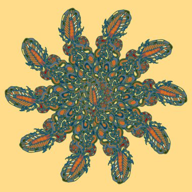 Stil zentangle yeni simetrik mandala doodle ile sanat esin kaynağı oldu. Duvar kağıdı, desen dolgularını, web sayfaları, yüzey dokuları için dekoratif nesne-ebilmek var olmak kullanılmış.