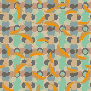 Renkli yunuslar Dikişsiz desen, çizim